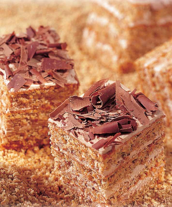 Celozrnné minifiezy 5 bílkû 100 g tekutého medu 5 ÏloutkÛ 100 g tekutého medu 1 Vanilínov cukr 100 g nastrouhan ch ofiechû 70 g paldové celozrnné mouky - jemnû mleté Na posypání: mouãkov cukr Na