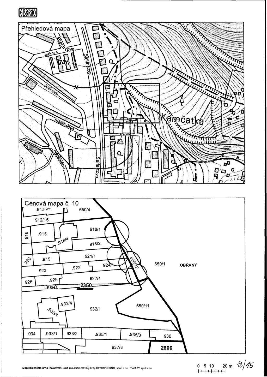 m Přehledová mapa O O 9--71 r ^-,\ 934.933/1 933/2.935/1 I.