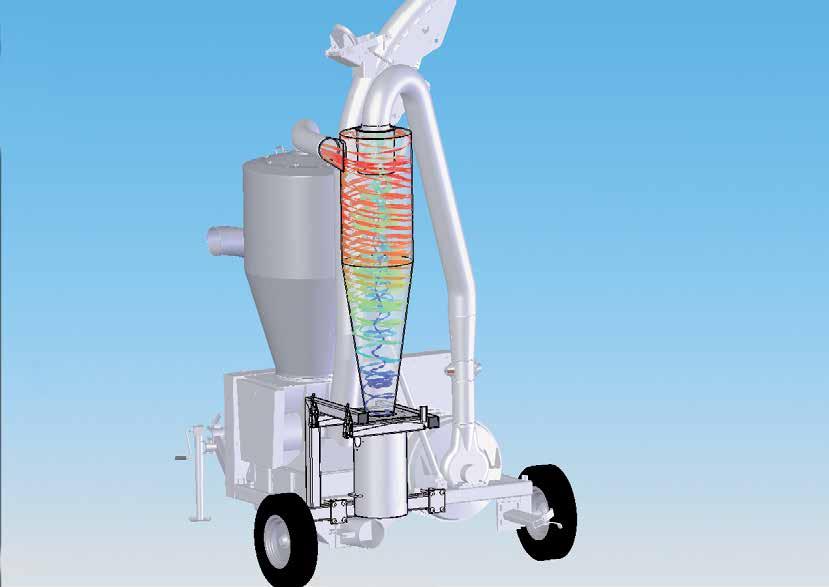 Systém Fan Guard Doprava obilí s vysokým podílem prachových částic V obilí jsou obvykle různé příměsi, zejména prach.