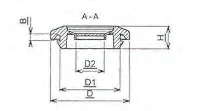 provedení D [mm] D1 [mm] D2 [mm] H [mm] B [mm] HSS M9 18 9 2 7 9 1 3,5 HSS M12 22 12 3 5 11 1,5 4,5 HSS M16 23,5 16 5 10