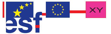 Spolu s logem ESF v ČR a vlajkou EU lze použít i logo příjemce podpory projektu. Pořadí těchto log je přesně definováno logo ESF v ČR s vlajkou EU, za ním (pod ním) logo příjemce podpory.