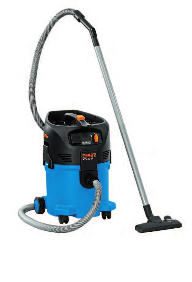 VYS 30-21 Univerzální vysavač pro řemeslníky a průmysl Technická data Jmenovitý příkon 1 500 W Max. množství vzduchu 3 700 l/min Sací výkon 25 000 Pa Objem nádoby 30 l Max.