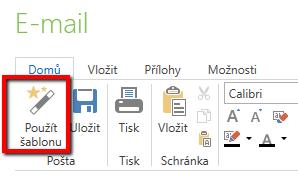 EMAILY: NASTAVENÍ: ZOBRAZENÍ/SKRYTÍ SEZNAMU ŠABLON Doteď nabízel Kleos při vytváření emailů vždy možnost použít šablonu, i když uživatel nechtěl žádnou použít. S verzí 6.