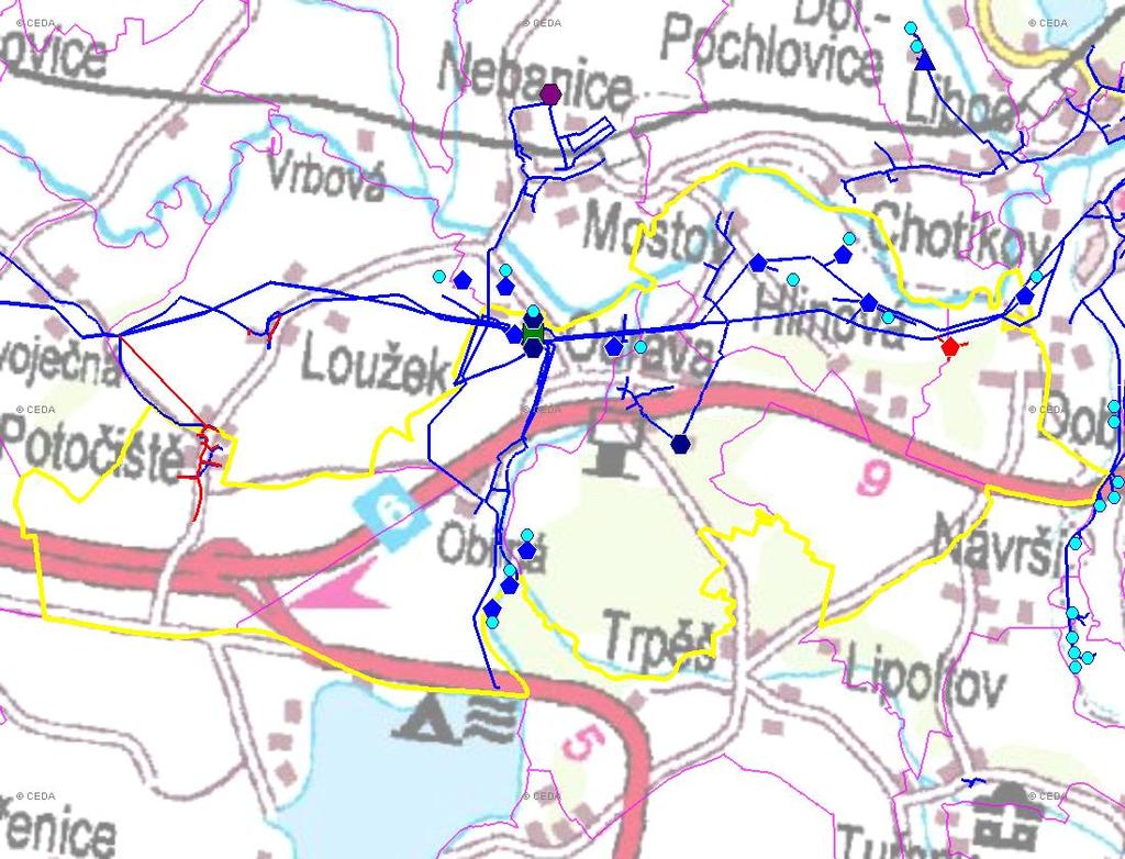 D. VODOVODY D.1 POTŘEBA VODY Z BILANCE Základní parametry: Ozn.: Jednotky: Rok: 22 25 21 215 Počet všech zásobených obyvatel Nz obyvatel 31 3 27 26 Voda vyrobená celkem VVR tis.