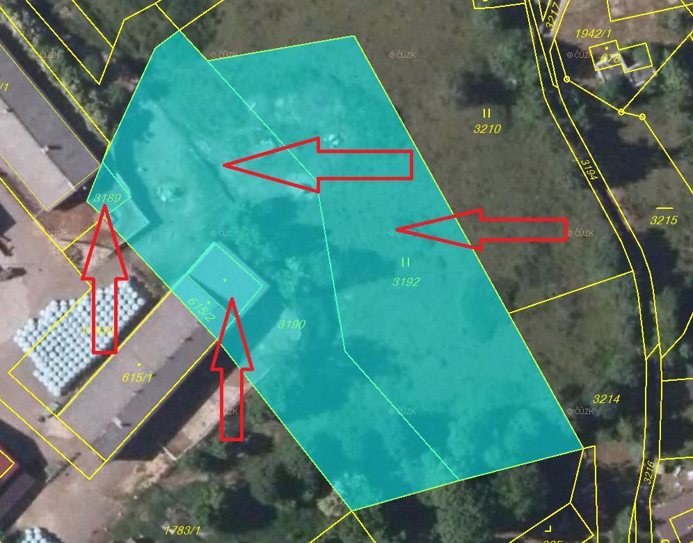 Pozemek p.č. 3189 jedná se o pozemek situovaný v blízkosti zemědělské stavby jiného vlastníka, územně plánovací dokumentací je pozemek vymezen jako stavební pro plochy zemědělských staveb. Pozemek p.
