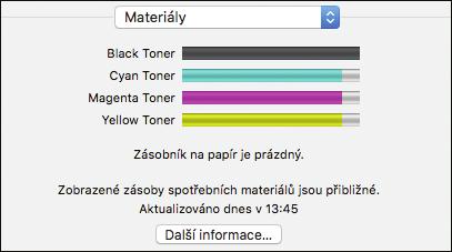 Použití technologie AirPrint v systému OS X nebo macos Skenování dokumentů v systému OS X nebo macos 1. Originál vložte do podavače ADF nebo na expoziční sklo.