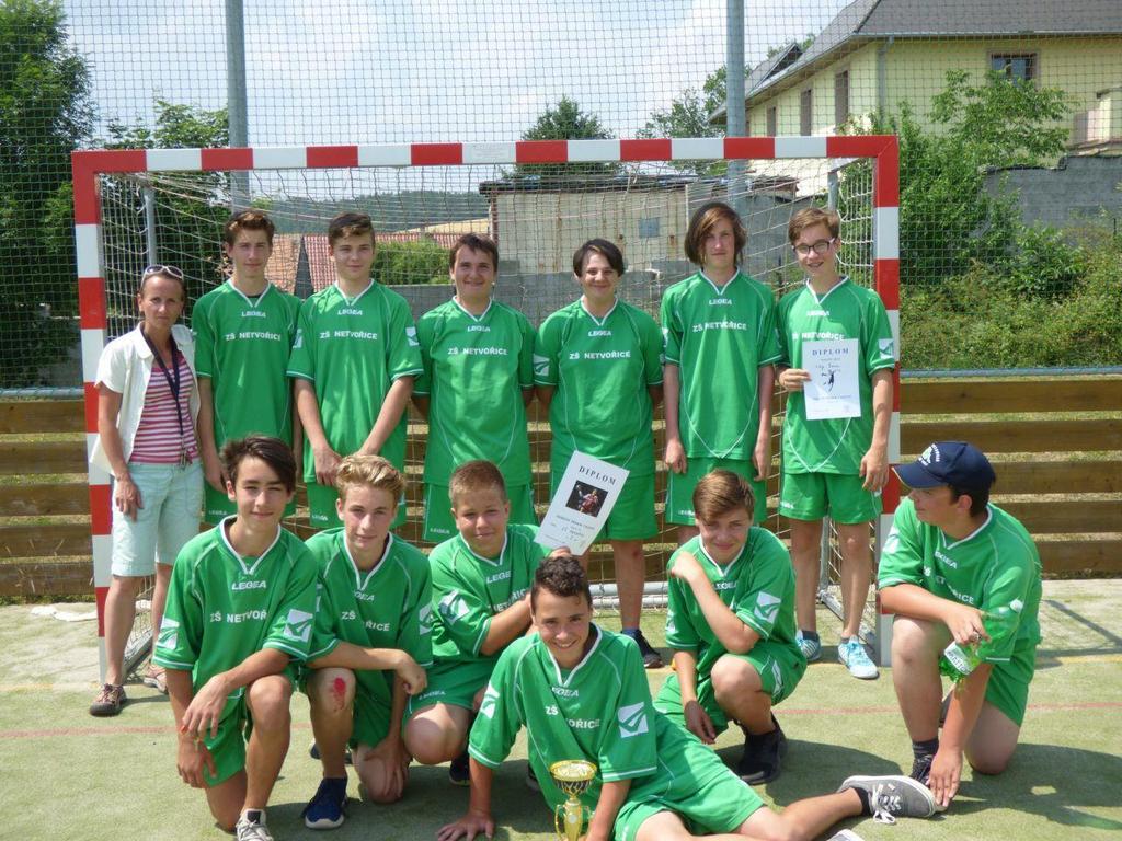 Výsledky Okresního kola v házené chlapců v Netvořicích 5. 6. 2018 1. ZŠ Benešov Dukelská 2. ZŠ Netvořice 3. ZŠ Benešov Jiráskova 4. ZŠ Týnec nad Sázavou 5. ZŠ Benešov Karlov 6.