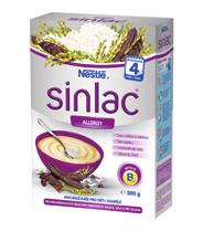 Kaše NESTLÉ Sinlac Je vhodná: jako první příkrm při rekonvalescenci dětí i dospělých pro malé nejedlíky pro děti i kojící matky Pomáhá: při bezlepkové dietě při intoleranci laktózy při alergii na