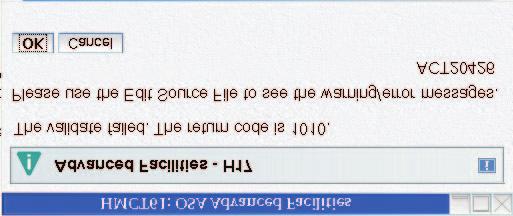 Figure 31. OSC validate source file panel You must fix all errors before activating your configuration.