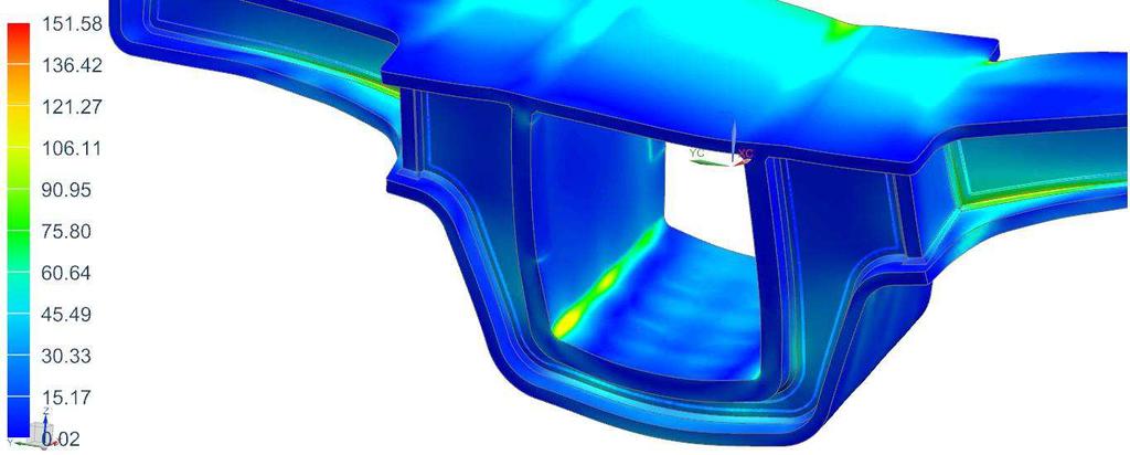 89MPa 125MPa Obrázek 28: Napětí v