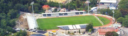 Atletická hala na Střelnici Krytá hala slouží celoročnímu provozování atletiky. Ovál má dvě zatáčky a celkovou délku 300 m, z toho 60 m tvoří šestidráha pro hladké i překážkové sprinty.