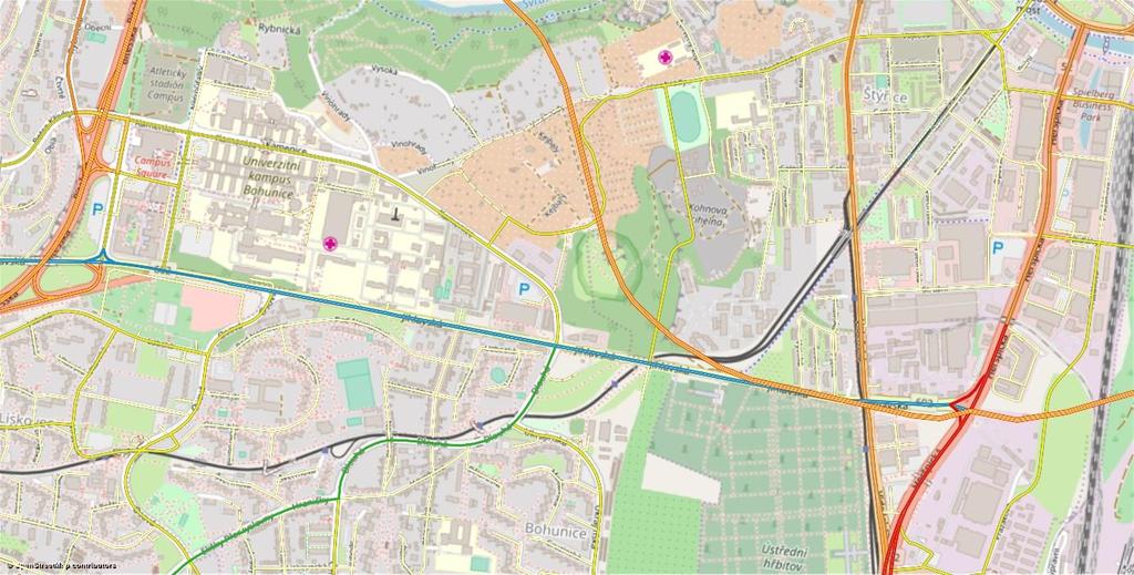 Obrázek 3 Dopravní model v okolí posuzované stavby výhledový stav 5.2 