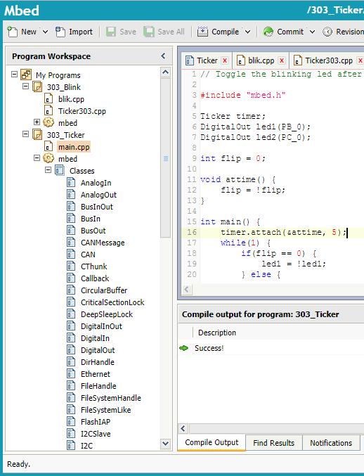 Práce s compilerem Hotový program: 1. Kompilovat 2. Soubor se přeloží do.bin (.hex) a stáhne se 3.