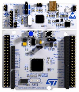 Podobnost programu STM32F303 #include "mbed.h" DigitalOut myout(p0); int main() { while(1) { myout = 1; wait(0.2); myout = 0; wait(1.0); } } #include "mbed.