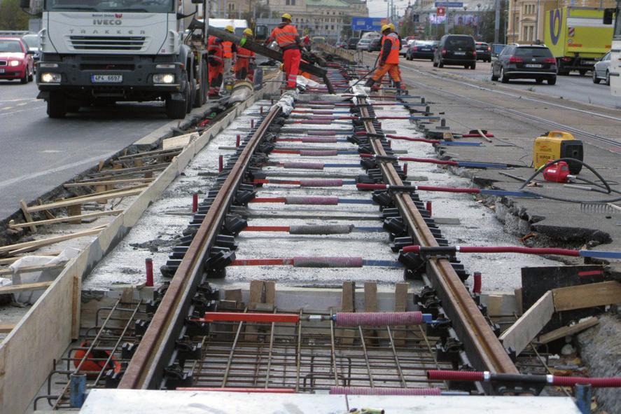 Rekonstrukce tramvajové tratě na mostě generála Pattona Součást stavby rekonstrukce mostu generála Pattona je i rekonstrukce tramvajové tratě.