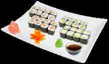 Sushi maki 32ks 8ks avokádo / okurka /