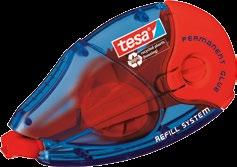 Permanentní lepicí roller Nepermanentní lepicí roller Trvale lepicí roller tesa pro přesné, čisté a dlouhotrvající