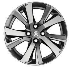 PEUGEOT 2008 ACTIVE ALLURE GT LINE < KOLA Ocelová kola 16, pneumatiky 195/60 R16, okrasné kryty kol SILICE ZH54 Hliníková kola 16 HYDRE šedá lesklá, pneumatiky 195/60 R16 ZH4D 14 000 Kč Hliníková