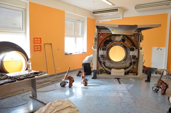 oddělení dopravy stavební práce spojené s instalací nového CT dokončení
