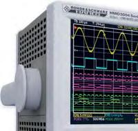 I 2 C + SPI + UART/RS-232 (HOO10/HOO11), CAN + LIN (HOO12) 6,5" LCD-TFT displej 640 x 480 bodů Vertikální systém HMO3054 HMO3052 HMO3044 HMO3042 HMO3034 HMO3032 Počet kanálů 4 2 4 2 4 2 Šířka pásma