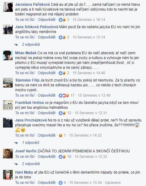 Uživatelům facebooku evidentně rovněž nevadí, že se zpráva objevila na stránce Všechno je jinak.