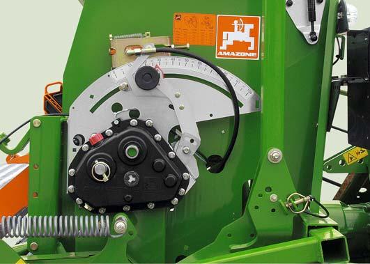 Zásobník na osivo Horní hydraulické rameno Nastavení výsevku Díky nastavení výsevku lze během jízdy pružně reagovat na měnící se pracovní podmínky.