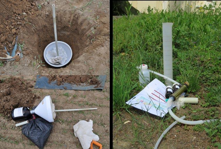 Monitoring vyplavování pesticidů do půdních vod Čtyři různé