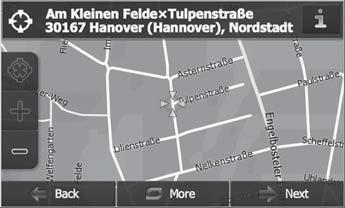 pamětihodnosti, muzea, stadiony, čerpací stanice. Adresa Otevřete nabídku navigace. Stiskněte tlačítko Find (Hledat). Zobrazí se nabídka pro zadání cíle.