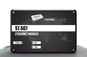 pro řízení přídavného topného zařízení) možnost připojení kontrolního panelu CS-M-7 možnost připojení modulu CS-507 Ethernet nebo CS-WiFi RS pro dálkovou správu systému přes internet možnost