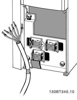 5 Elektrická instalace 5.1.25 Řídicí svorky Legenda k obrázku: 1. 10pólová zástrčka digitálního vstupu a výstupu. 2. 3pólová zástrčka sběrnice RS-485. 3. 6pólový analogový vstup a výstup. 4.