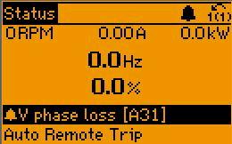 7 Práce s měničem kmitočtu Dolní část vždy zobrazuje stav měniče kmitočtu v režimu Stav. T op section Middle section 130BP074.