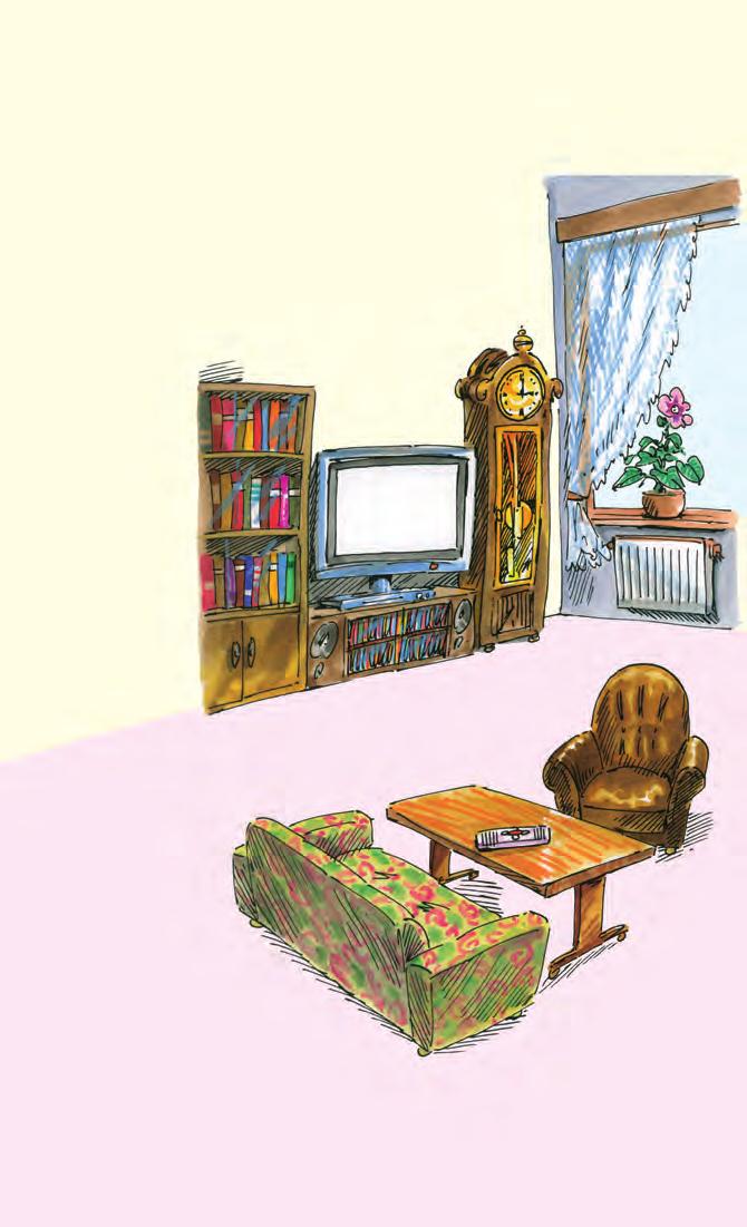 8 OBÝVACÍ POKOJ LIVING ROOM LOŽNICE BEDROOM 9 pelmet [pelmit] garnýž curtain [kә:tn] záclona picture [pikt ә(r)] obraz toy [toi] hračka wardrobe, closet (AE) [wo:drәub, klozit] šatní skříň, šatník