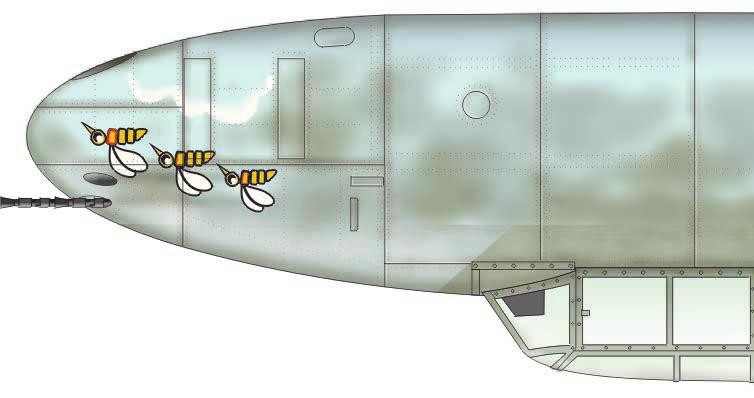 C 2+AP, 9./ZG 76, flown by Obl.Urban Schlaffer, Bordfunker Gefr.Frantz Obser. This aircraft, crewed by pilot Obl. Urban Schlaffer and gunner Gefr. Frantz Obser, was damaged in combat with o.