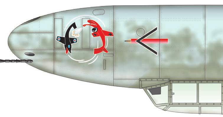 D W.r 3102, U8+BB, Stab I./ZG 26, flown by Oblt. Rüdiger Proske, Bordfunker Hans Möbius. In this aircraft, onaugust, 1940 Gruppenadjutant Oblt.