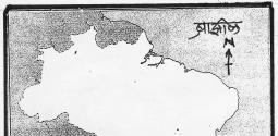 74. Which country do not share their border with Brazil? (1) Argentina (2) Myanmar (3) Peru (4) French Guiana 75. Identify the correct options of pairs given below.