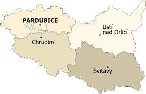 Obrázek 2: Regionální vymezení trhu Společnosti Zdroj: www.eru.cz Objem spotřebovaného zemního plynu v regionu Východní Čechy a Vysočina činil v roce 2007 přibližně 12 tis. GWh.