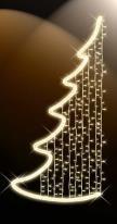 2D LED strom s vločkami s vločkami 200,00 134,00 Interiér Dekorace