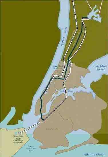 New York City Tunnel No.3 1970-2020 AQUADUCT ROK 1837-1842 TUNEL No. 1 ROK 1917 TUNEL No. 2 ROK 1935 FÁZE 1. ROK 1998 21 km Ø 7,3 m Kensico Reservoir Hillview Reservoir FÁZE 4. ROK 2020?