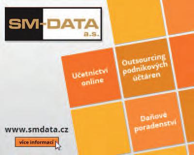 Advertorial Účetnictví on-line a bezpečnost dat a vizualizace všech činností Společnost SM-DATA, a.s. poskytuje kompletní účetní, daňové a ekonomické služby.