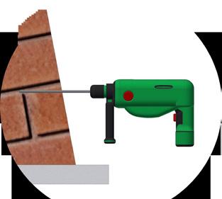 První ocelový úhelník je umístěn min.100 mm nad terénem /obr.2/.