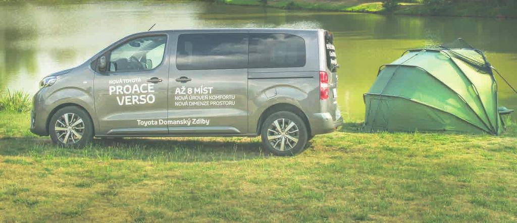 Auto (nejen) pro rybáře PROACE Verso se vyrábí ve třech délkových variantách. Toyota PROACE je jedním z trojčat spolu s Citroenem SpaceTourer a Peugeotem Traveller.