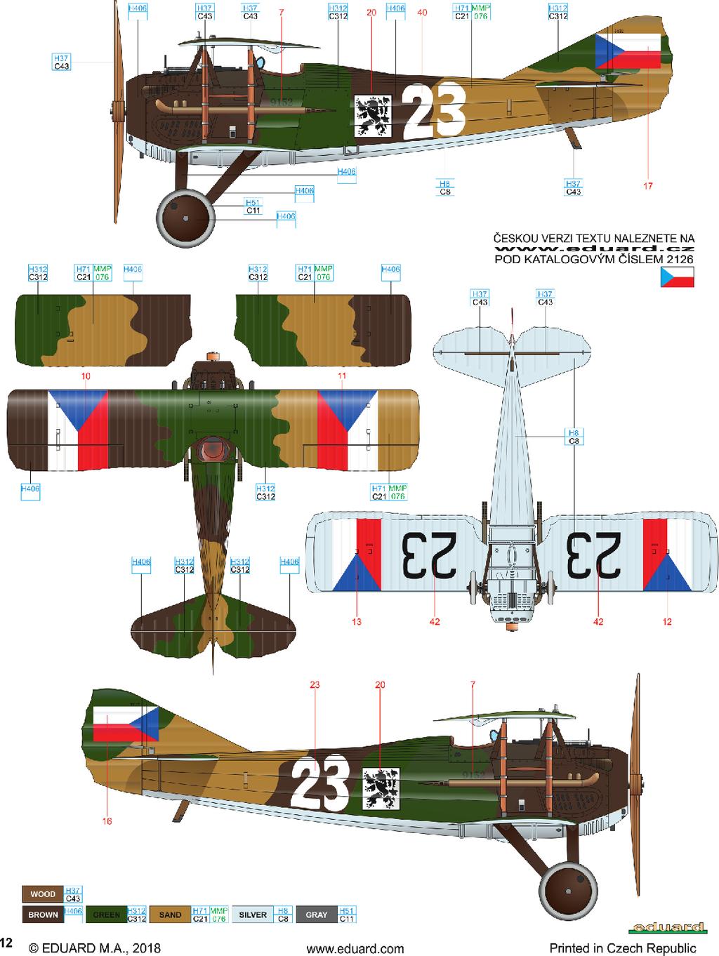 No. 9152, flown by Sgt. František Lehký, 32nd Squadron, Air Regiment 1, D Blíževedly Airfield, Czechoslovakia, August 28th, 1924 Sgt.