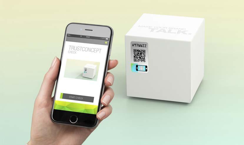PR PREZENTACE TRUSTCONCEPT OCHRANA ORIGINÁLNÍHO PRODUKTU Téma FALŠOVÁNÍ RŮZNÝCH PRODUKTŮ je poslední dobou exponováno napříč médii, a i díky tomu stále více výrobců hledá funkční řešení ochrany svého