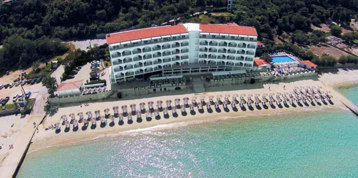 Pro páry I pro náročné Přímo u pláže Příjemné prostředí Ammon Zeus Hotel Polopenze CHALKIDIKI KALLITHEA Hotel se nachází hned u moře a pláže v klidném prostředí, jen cca 300 m od centra letoviska