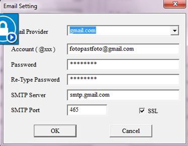 Přeposílací email na serveru Google (po jeho zadání se tabulka automaticky vyplní) Další funkce Zkušební fotografie Fotopastí můžete udělat fotografii ručně.