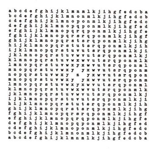 Konkrétní poezie Emmet Williams, Anthology of Concrete Poetry, 1967 Jazyk zde nepůsobí jako nástroj osobního vědomí, ale jako materiál se svojí vlastní specifikou Alfou i omegou konkrétního básníka