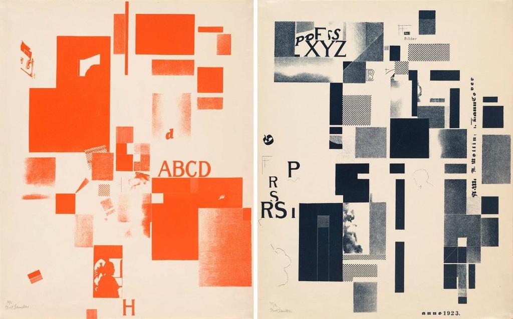 Dada Kurt Schwitters Básnictví merz je abstraktní.