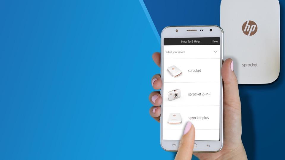 Použití nabídky aplikace HP Sprocket Klepnutím na položku Sprocket zobrazíte informace o spárované tiskárně. Můžete zkontrolovat stav baterie a změnit nastavení automatického vypínání zařízení.