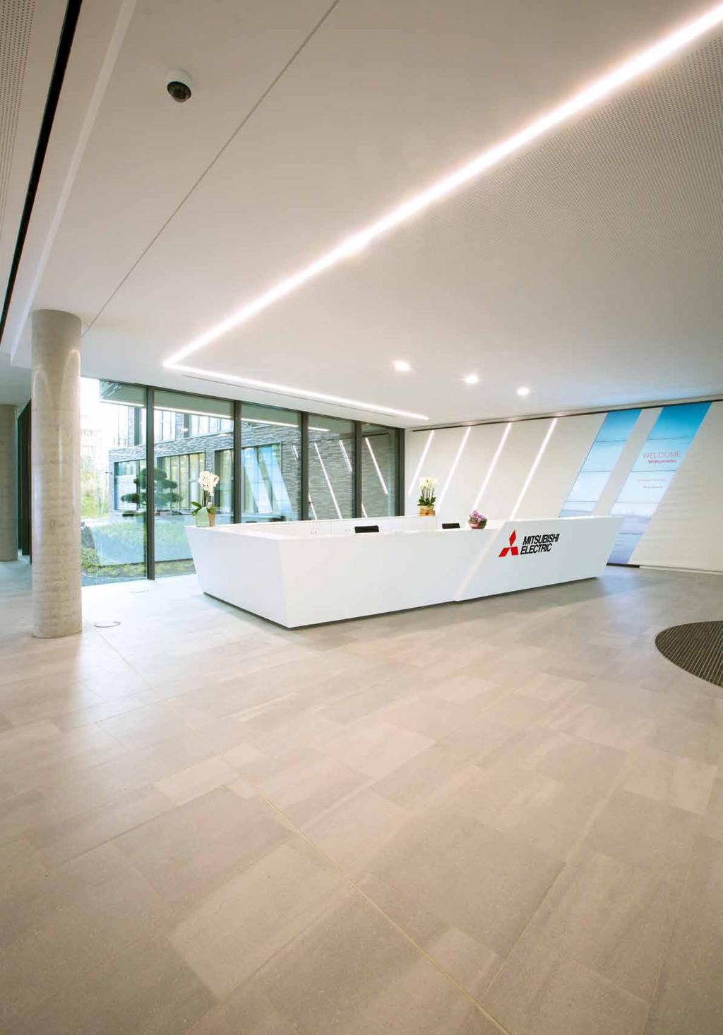 Reference // Hybridní technologie ve vlastním sídle: Mitsubishi Electric, Ratingen Centrála zaměřená na inovace Už více než 90 let dodává společnost Mitsubishi Electric svým zákazníkům na celém světě