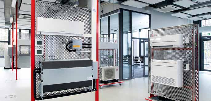 Řešení Vedení společnosti Mitsubishi Electric se už ve fázi přípravy projektu rozhodlo kromě mnoha dalších technologií z vlastní produkce použít systém VRF R2 pro souběžné vytápění a chlazení, který